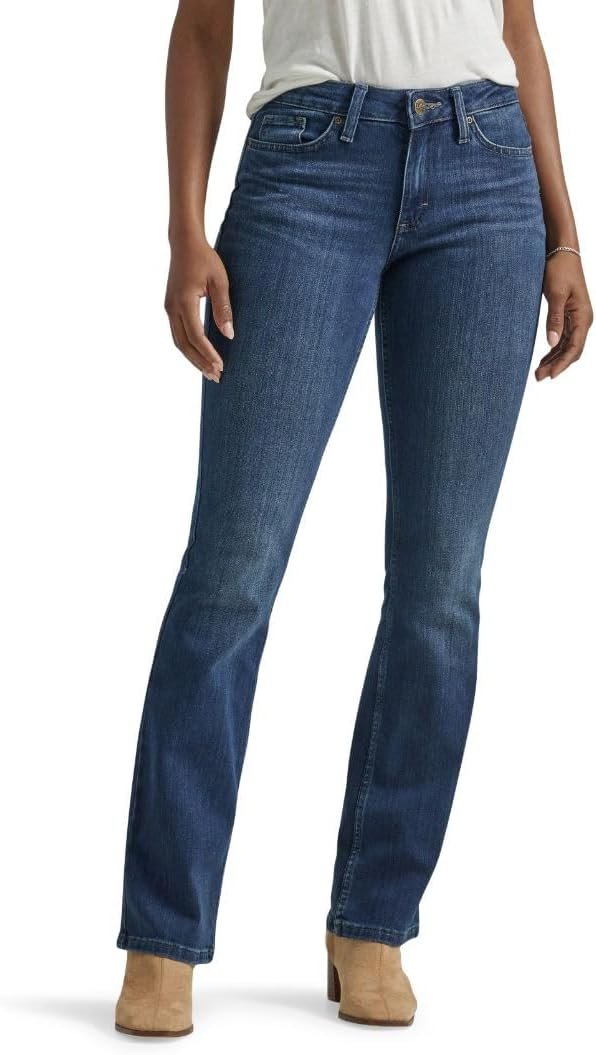 Womens Mid Rise Bootcut Jean