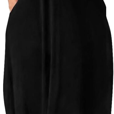 Womens Maxi Dresses Summer Spaghetti Strap Dress with Pockets