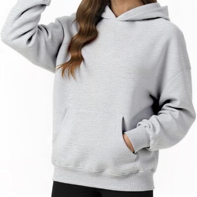Womens Hooded Hoodies Sweatshirts Long Sleeve Crewneck Sweaters With Pocket Fashion Spring Oversized Clothes