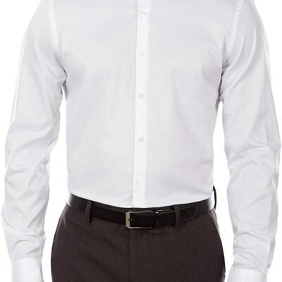 Slim Fit Flex Collar Stretch Solid Dress Shirt