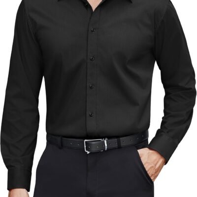 Stretch Stain Shield Long Sleeve Dress Shirt