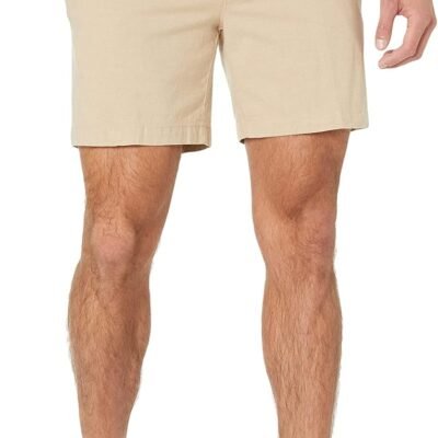 Slim Fit 7-Inch Lightweight Stretch Oxford Shorts